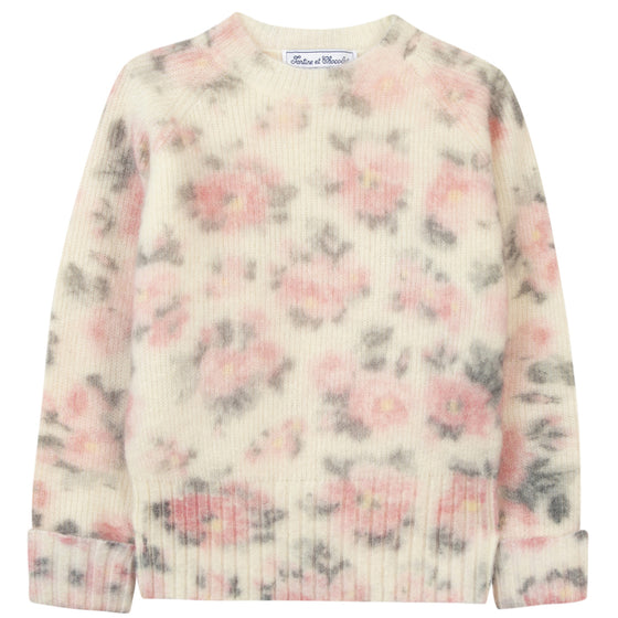 Mother of Pearl Floral Sweater  - FINAL SALE