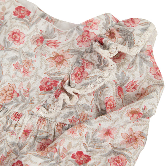 Romantic Floral & Vintage Lace Dress  - FINAL SALE