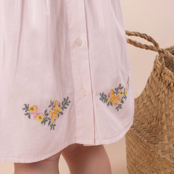 Lace Embroidered Baby Dress - FINAL SALE