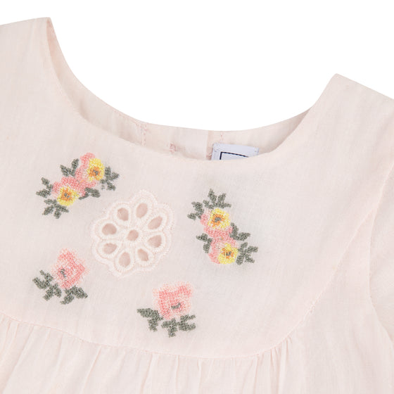 Lace Embroidered Baby Dress - FINAL SALE