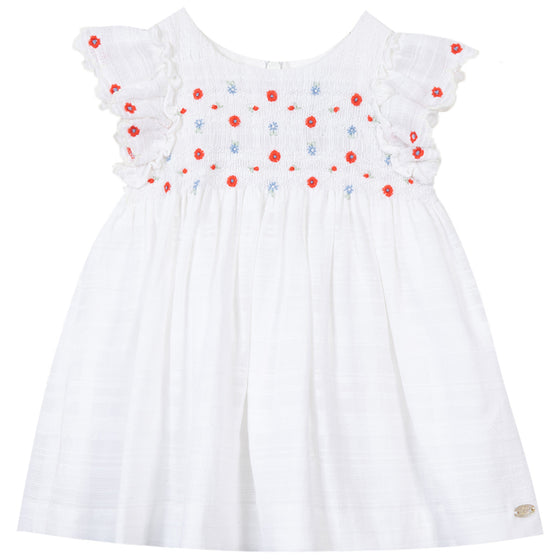 Fourth of July Embroidered Baby Dress