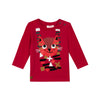 Red T-shirt with funny cat visual  - FINAL SALE