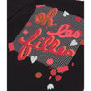 Black T-shirt with heart design  - FINAL SALE