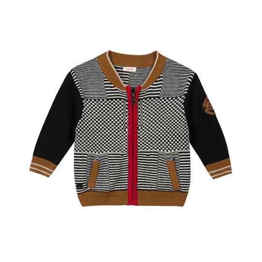 CATIMINI Chic knitted jacquard cardigan