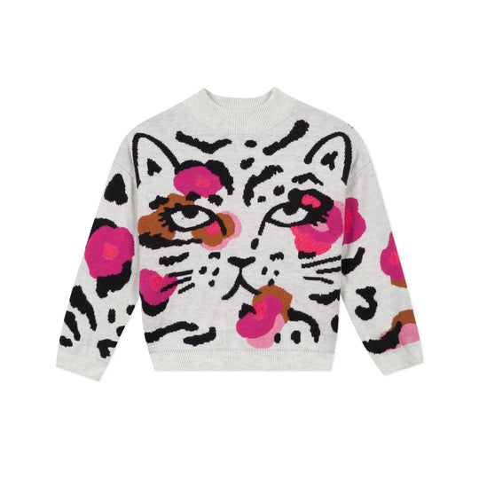 CATIMINI Kitty Face Sweater