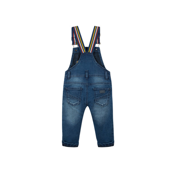 Patched denim overalls  - FINAL SALE