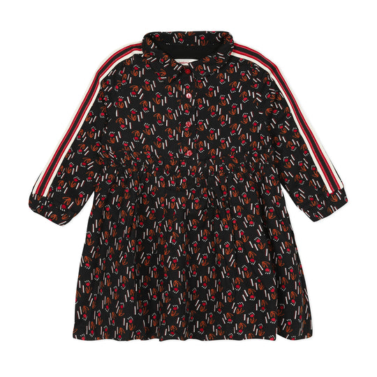 Tulip Print Shirt Dress