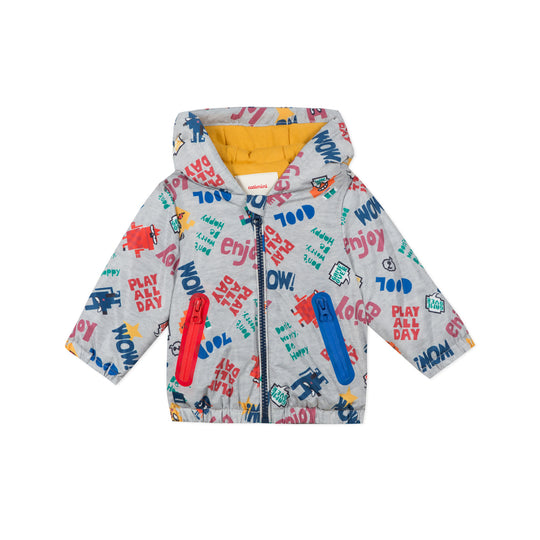 CATIMINI Printed hooded windbreaker