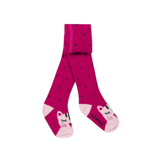 CATIMINI Pink knitted tights