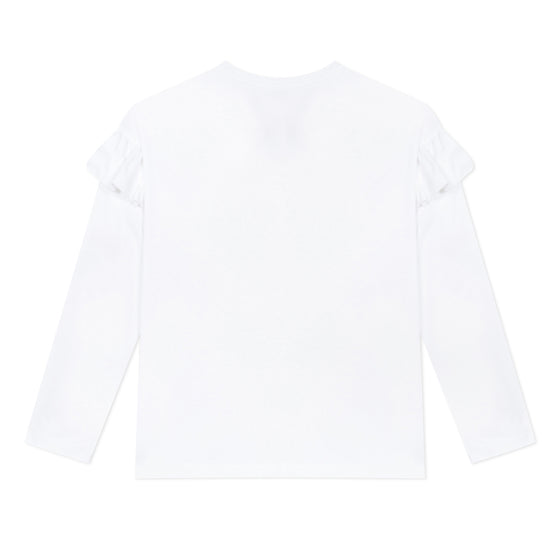 White KR10248-01 Paris T-shirt Kids | A.T.L.R. | ruffle – Girl Kenzo Kid New York