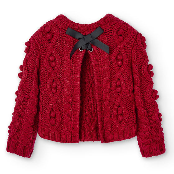 Knit Sweater with Bow Back Detail  - FINAL SALE