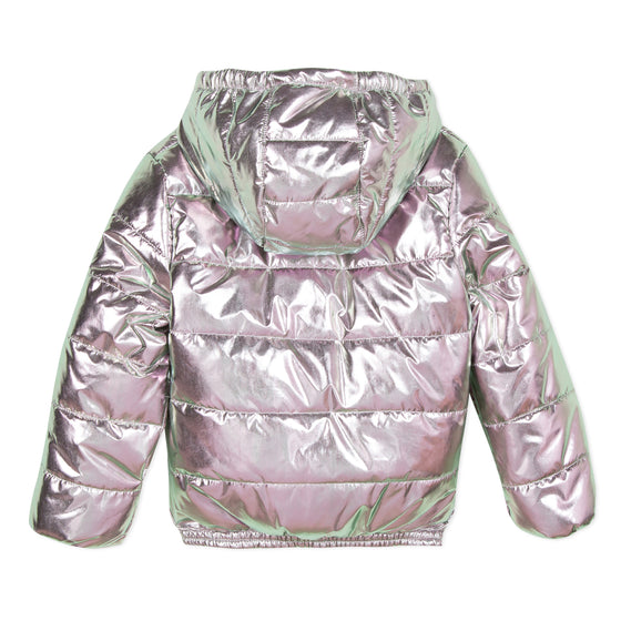 Glittery pink hooded jacket  - FINAL SALE