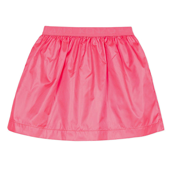 Pink flared skirt