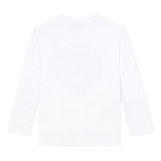 White T-shirt with world map