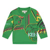 Green sweatshirt with mascots