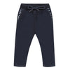 Navy blue cotton twill chino pants