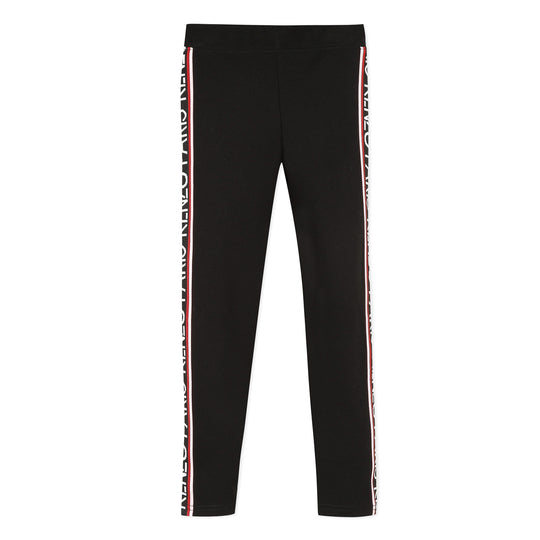 KENZO KIDS Black Side Stripe Leggings