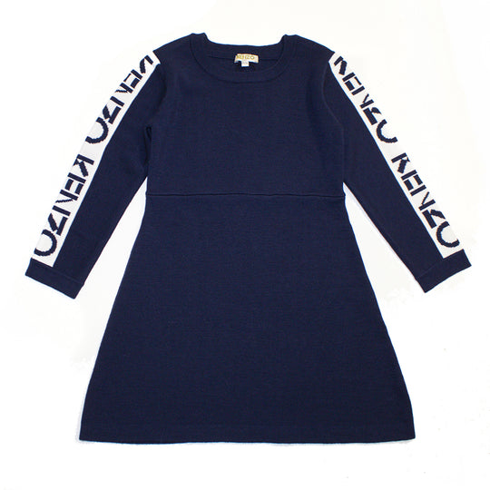 KENZO KIDS Knit Logo Sleeve Dress
