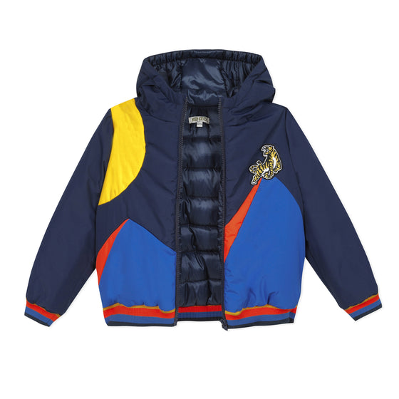 Navy blue puffa jacket