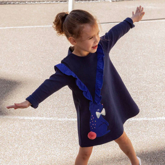 CATIMINI 3D Bunny Ruffle Dress