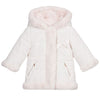Pale Pink Reversible Faux Fur Jacket
