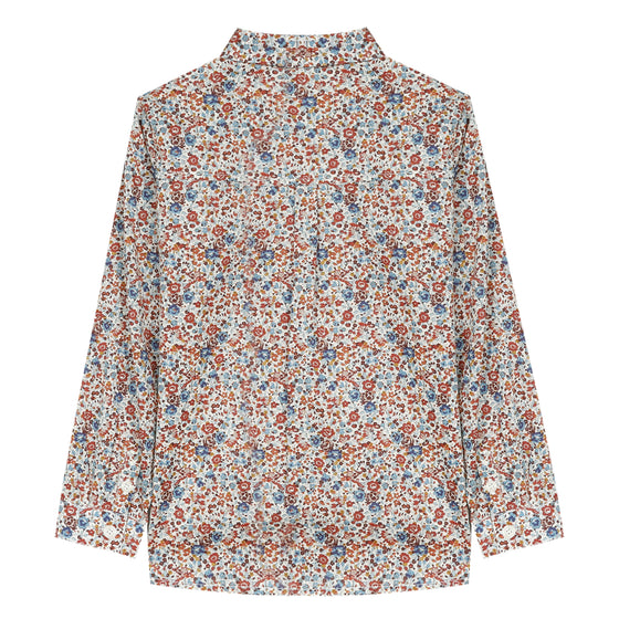 Pearl Button-Down Floral Shirt  - FINAL SALE