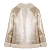 Gold jacket with sparkly sheepskin  - FINAL SALE